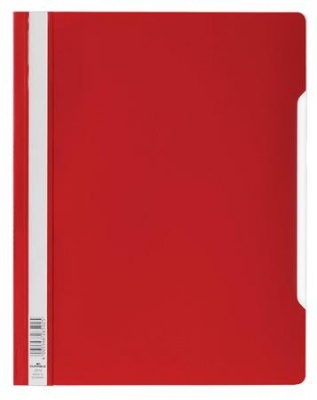 Gyorsfűző, PP, A4+, DURABLE, piros