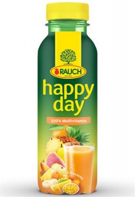 Gyümölcslé, 100%, 0,33 l, RAUCH "Happy day", Multivitamin